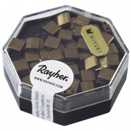 Margele Miyuki Tila cu 2 orificii o 0,8 mm, copper gold, 4g, 5x5x1,9 mm, meta