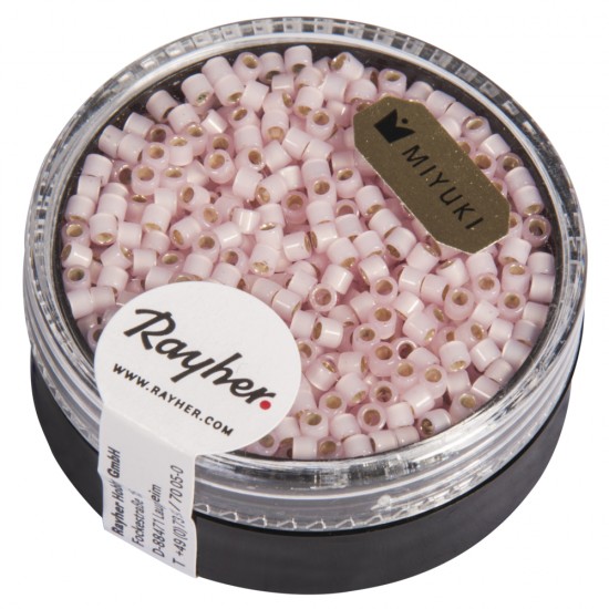 Delica-Rocailles, 2,2 mm o, pale-roz, pearlescent