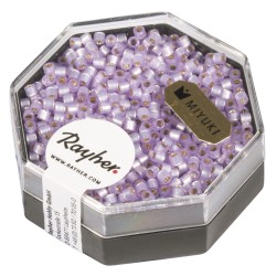 Delica-Rocailles, 2,2 mm o, purple bright, pearlescent Delica-Rocailles, 2,2 mm o, purple bright, pearlescent