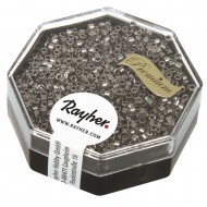 Delica-Rocailles, 1,6 mm o , steel grey, box 4g, metallic, box