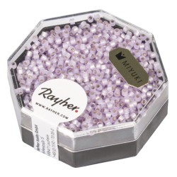 Delica-Rocailles, 1,6 mm o , purple bright, box 6g, pearlescent Delica-Rocailles, 1,6 mm o , purple bright, box 6g, pearlescent