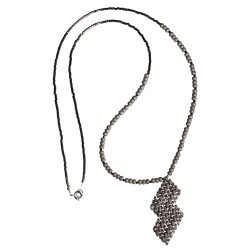 Kit Creativ: Lantisor Chloe, argintiu-gri Kit Creativ: Lantisor Chloe, argintiu-gri