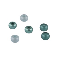 Rocailles-mix with big hole, with, 5.5mm, mint shades, Hole, o2mm, box 80 Rocailles-mix with big hole, with, 5.5mm, mint shades, Hole, o2mm, box 80