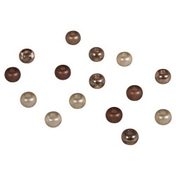 Rocailles-mix with big hole, with, 5.5mm, brown shades, Hole, o2mm, box 8 Rocailles-mix with big hole, with, 5.5mm, brown shades, Hole, o2mm, box 8