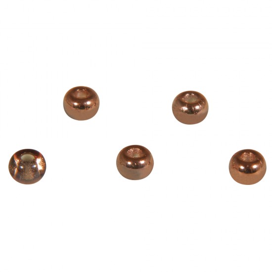 Rocailles metallic with big hol, 5.5mm o, copper, Hole, o2mm, box 80pc