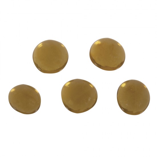 Glass-nuggets, about o1.5cm, honey galben, (approx.39pcs), tab-box 125g