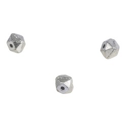 Margele Rayher, Antique Rocailles, diametru 4mm,argintiu, 120buc/set