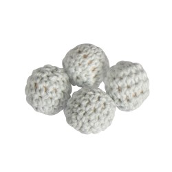 Margele crosetate, 16mm ?, albastru deschis, tab-bag 4pcs Margele crosetate, 16mm ?, albastru deschis, tab-bag 4pcs