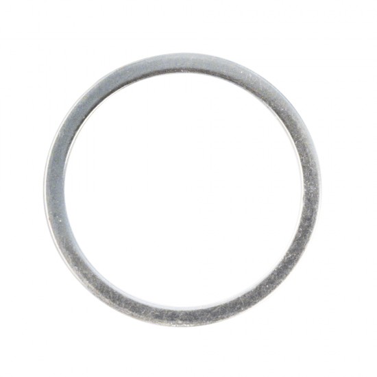 Jewellery-ring, metal, flat, argintiu, 15 mm o, loose