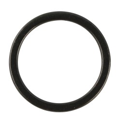 Jewellery-ring, metal, flat, negru, 20 mm o, loose
