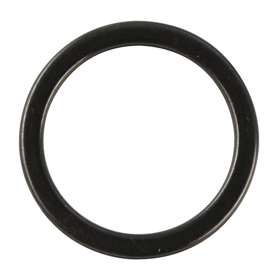 Metal jewellery ring flat, 15mm o, negru, t.bag 4pcs.