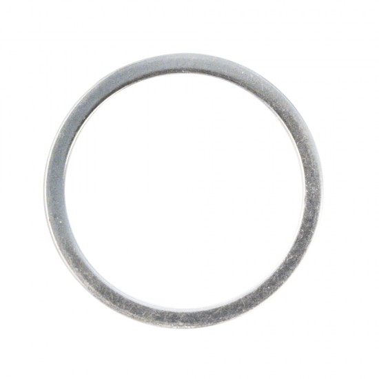 Metal jewellery ring flat, 15mm o, argintiu, t.bag 4pcs.