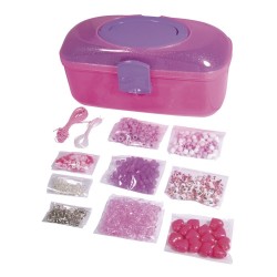 Margele in cutie cu maner, Rayher,  27,8x12,1x13,1 cm, diverse culori și dimensiuni