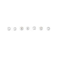 Classic wax beads, 3 mm o, tab-bag 125 pcs.