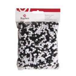 Bile pentru calcat, Rayher, mixt alb/negru, 5 mm, 3000 buc/set Bile pentru calcat, Rayher, mixt alb/negru, 5 mm, 3000 buc/set