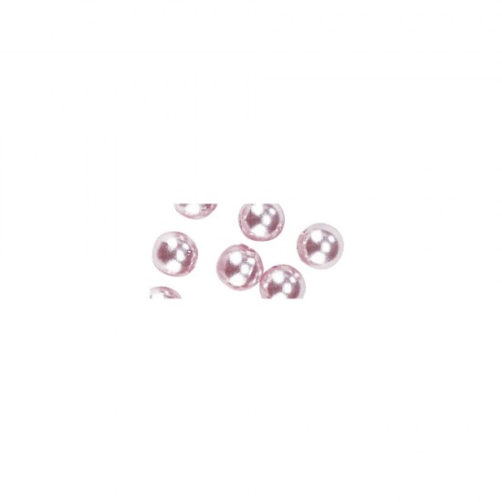 Margele cerate, 3mm o, pale-roz, 125 pcs., t-bag