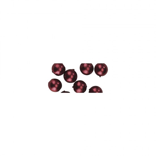 Margele cerate, 3mm o, wine-rosu, 125 pcs., t-bag