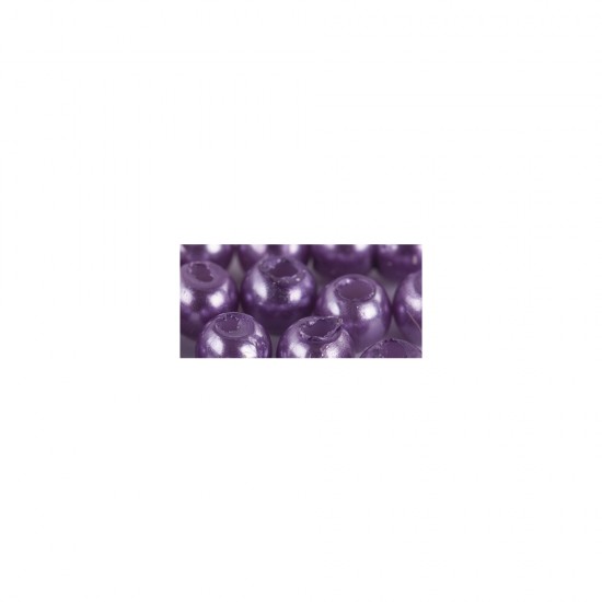 Margele cerate, 4mm o, purple, 100 pcs., t-bag