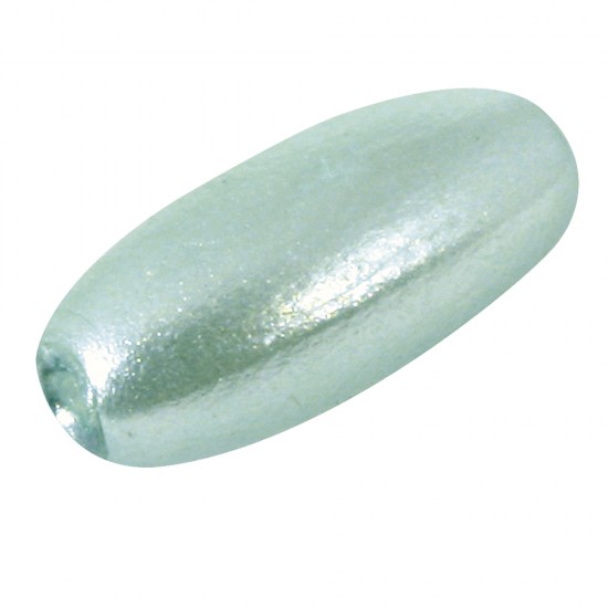 Margele in forma de maslina cerate, light green, 70 pcs., 6x3mm t-bag