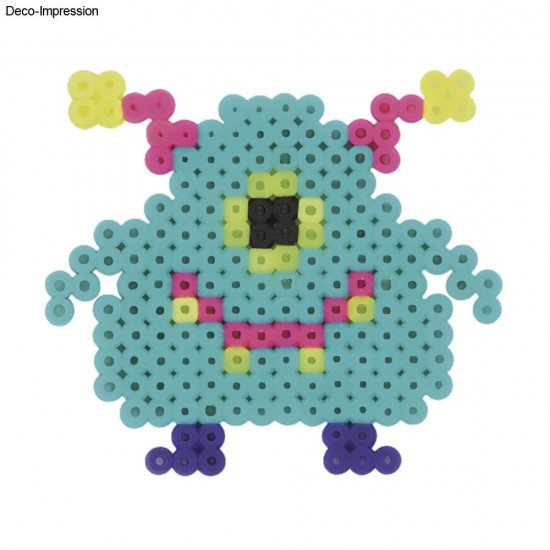 Kit creativ bile pentru calcat " Monster", glow in the dark , Rayher, 2 motive/set