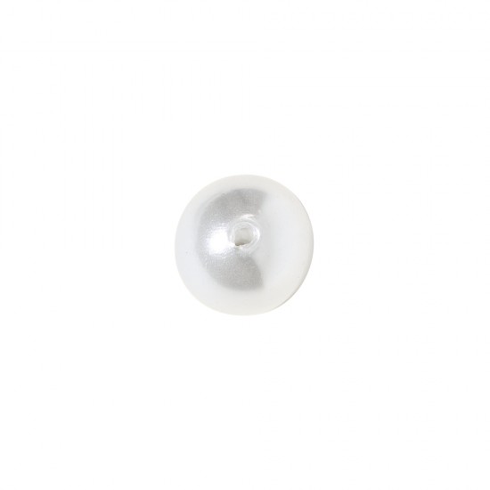 Margele cerate, 6 mm o, alb, box 170 pcs.