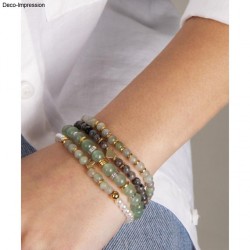 Margele din pietre semipretioase, jad african, ø 4 mm, Rayher , 40/set