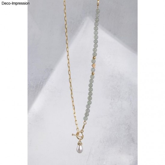 Margele din pietre semipretioase, jad african, ø 4 mm, Rayher , 40/set