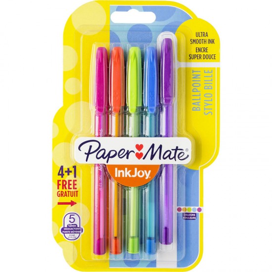 PaperMate Blister 5 Inkjoy 100 Fun
