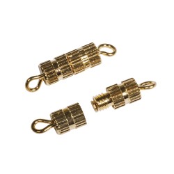 Screw catch, gold, 4x16 mm