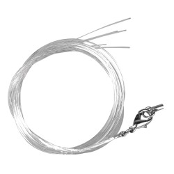 Threading collier, nylon, 0,5mm o, alb, 48 cm, tap-bag 1 pc Threading collier, nylon, 0,5mm o, alb, 48 cm, tap-bag 1 pc