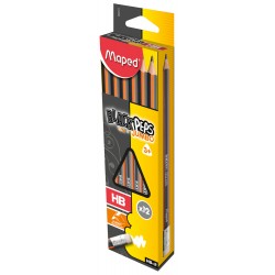 Creion cu guma Maped Black'Peps Jumbo HB, 854721 Creion cu guma Maped Black'Peps Jumbo HB, 854721