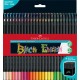Creioane colorate 50 culori/set, Black Edition , Faber-Castell