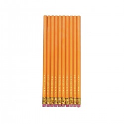 Creioane grafit cu radiera, mina HB, 10/set ,Herlitz 8670606  Creioane grafit cu radiera, mina HB, 10/set ,Herlitz 8670606