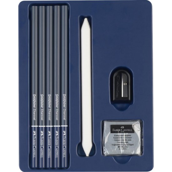 Set desen carbune 8 bucati FABER-CASTELL