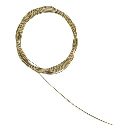 Sarma pentru bijuterii,mat,0,5 mm, gold, tap-bag. 2 m, coated with plastic