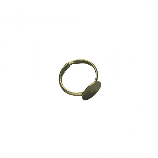 Ring blank, gold, 12 mm o, loose