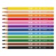 Creioane colorate Maxi Milan 12 culori triunghiular, 722612