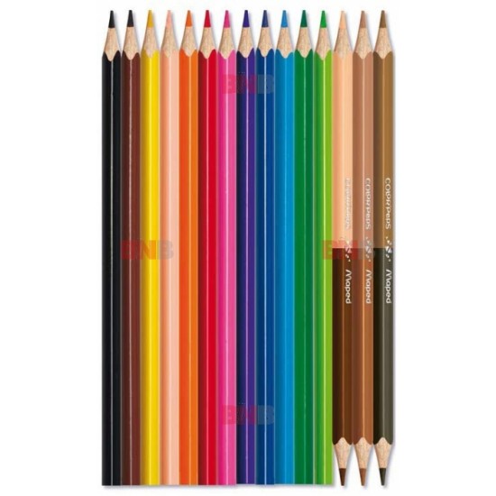 Creioane colorate Color Peps World 12 + 3 culori/set Maped
