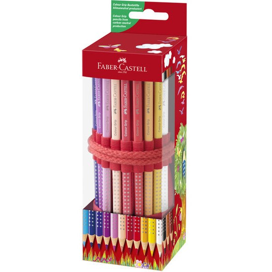 Rollup  18 creioane colorate grip, 1 ascutitoare, Faber Castell 201541