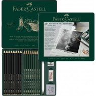 Creioane Castell 9000 + Pitt Graphite Matt , 20/set, Faber Castell