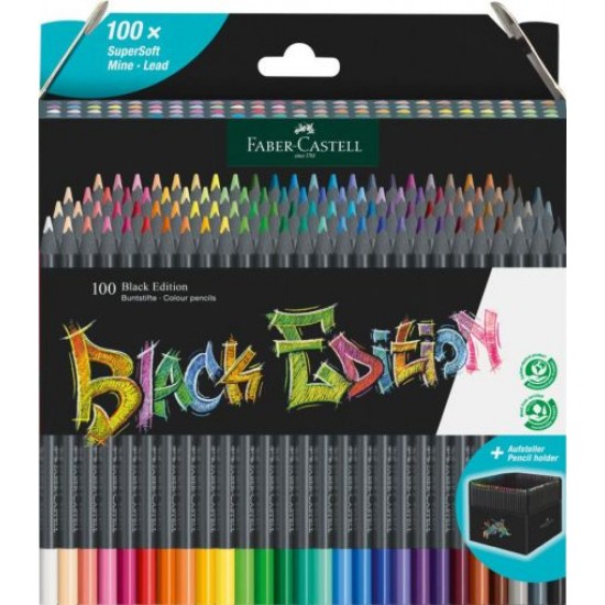 Creioane colorate Black Edition Faber Castell , 100/set
