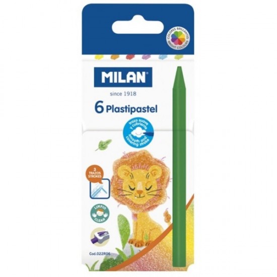 Creioane cerate 6 culori MILAN,022R06