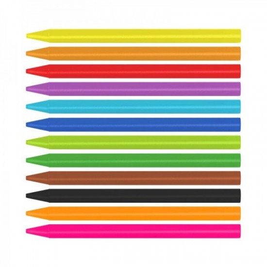 Creioane cerate 12 culori MILAN,022R12