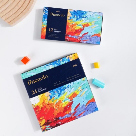 Creioane ulei pastel 12 culori PROFESIONALE  FINENOLO DELI