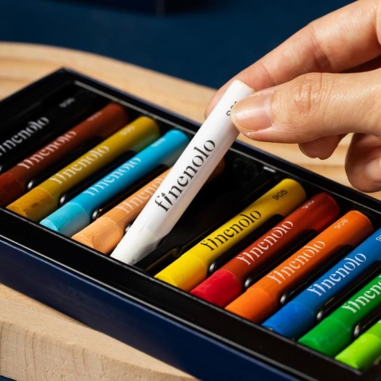 Creioane ulei pastel 12 culori PROFESIONALE  FINENOLO DELI