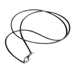 Caoutchouc collier, 42 cm, 1,25 mm o, tap-bag 1 pc Caoutchouc collier, 42 cm, 1,25 mm o, tap-bag 1 pc