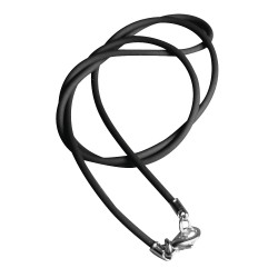 Caoutchouc collier, 2mm o, 42cm, tap-bag 1 pc Caoutchouc collier, 2mm o, 42cm, tap-bag 1 pc