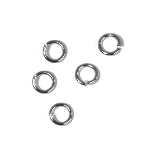 Ring, o 4,6 mm, argintiu, 1 mm o, bag 100 pcs.