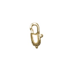 Flat carabiner, gold-plated, 12mm tab-bag 2pcs. Flat carabiner, gold-plated, 12mm tab-bag 2pcs.