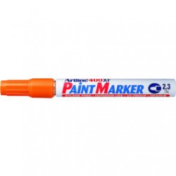 Marker cu vopsea ARTLINE 400XF, corp metalic, varf rotund 2.3mm - portocaliu Marker cu vopsea ARTLINE 400XF, corp metalic, varf rotund 2.3mm - portocaliu